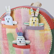 GRUCE-Hand Stroke Painted Bag with 3 Cute Toys