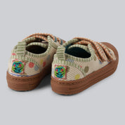 LEMUR-Polka Dot Monkey Embroidered Shoe