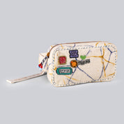 VAQUITA-Thunder Effect Fanny Pack with stamps Embroidery