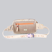 VAQUITA-Thunder Effect Fanny Pack with stamps Embroidery